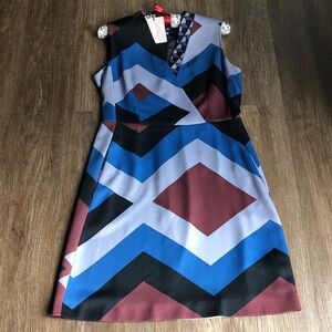 Marella Geometric Patterned Sleeveless Dress